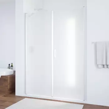 Душевая дверь в нишу Vegas Glass EP-F-2 180 01 10 R профиль белый, стекло сатин