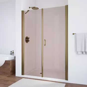 Душевая дверь в нишу Vegas Glass EP-F-2 140 05 05 R профиль бронза, стекло бронза