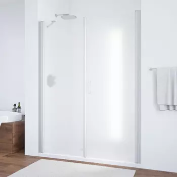 Душевая дверь в нишу Vegas Glass EP-F-2 180 07 10 R профиль матовый хром, стекло сатин