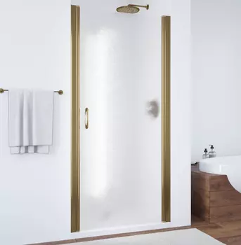 Душевая дверь в нишу Vegas Glass EP 65 05 02 профиль бронза, стекло шиншилла