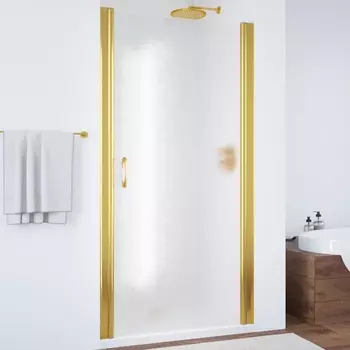 Душевая дверь в нишу Vegas Glass EP 70 09 02 профиль золото, стекло шиншилла