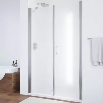 Душевая дверь в нишу Vegas Glass EP-F-2 110 08 10 R профиль глянцевый хром, стекло сатин