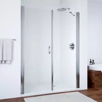 Душевая дверь в нишу Vegas Glass EP-F-2 170 08 01 L профиль глянцевый хром, стекло прозрачное