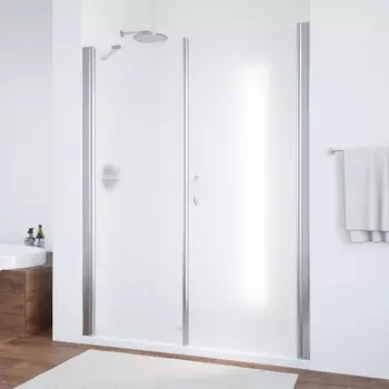 Душевая дверь в нишу Vegas Glass EP-F-2 180 08 10 R профиль глянцевый хром, стекло сатин