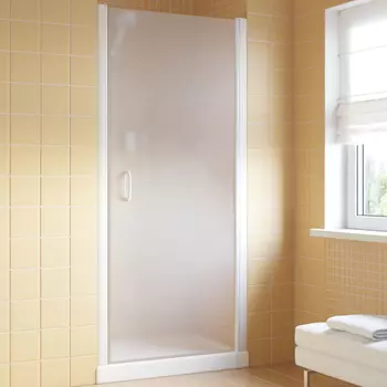 Душевая дверь в нишу Vegas Glass EP Lux 65 01 10 R профиль белый, стекло сатин