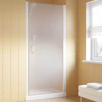 Душевая дверь в нишу Vegas Glass EP Lux 70 01 10 R профиль белый, стекло сатин