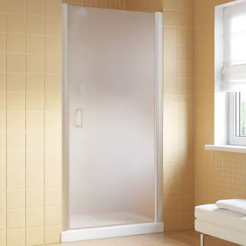 Душевая дверь в нишу Vegas Glass EP Lux 75 07 10 R профиль матовый хром, стекло сатин