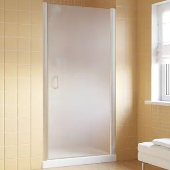 Душевая дверь в нишу Vegas Glass EP Lux 80 07 10 R профиль матовый хром, стекло сатин