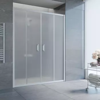 Душевая дверь в нишу Vegas Glass Z2P 170 07 10 профиль матовый хром, стекло сатин