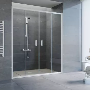 Душевая дверь в нишу Vegas Glass Z2P 220 01 01 профиль белый, стекло прозрачное