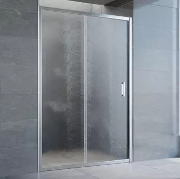 Душевая дверь в нишу Vegas Glass ZP 130 08 02 профиль глянцевый хром, стекло шиншилла
