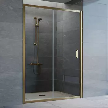 Душевая дверь в нишу Vegas Glass ZP 135 05 01 профиль бронза, стекло прозрачное