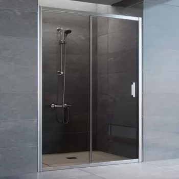 Душевая дверь в нишу Vegas Glass ZP 140 08 05 профиль глянцевый хром, стекло бронза