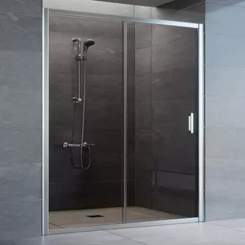 Душевая дверь в нишу Vegas Glass ZP 160 08 05 профиль глянцевый хром, стекло бронза