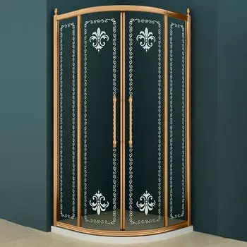 Душевой уголок Cezares Retro scorrevole A R2 100 CP Br