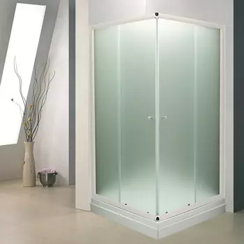Душевой уголок De Aqua K100100MT-W 100х100, стекло матовое