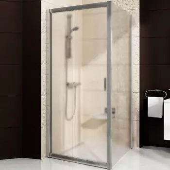 Душевой уголок Ravak BLDP2-100+BLPS Grape, профиль сатин