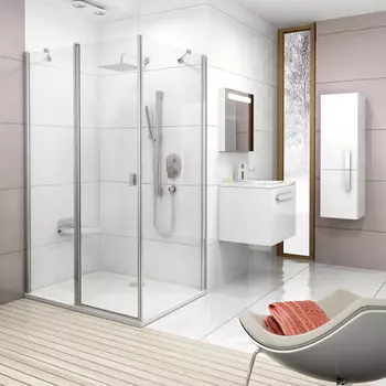 Душевой уголок Ravak CRV2-110+CPS Transparent, профиль блестящий