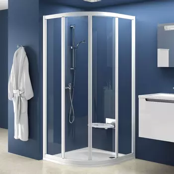 Душевой уголок Ravak SKCP4-90 Transparent, профиль белый