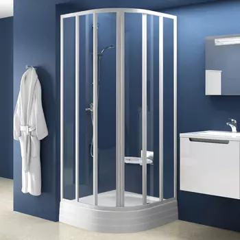 Душевой уголок Ravak SKKP6-80 Transparent, профиль белый