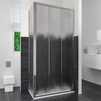 Душевой уголок RGW Classic CL-40 (860-910)х700 профиль хром, стекло шиншилла