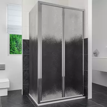 Душевой уголок RGW Classic CL-41 (710-760)x700x1850 профиль хром, стекло шиншилла