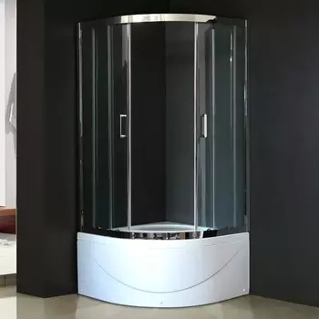 Душевой уголок Royal Bath RB 100BK-T-CH с поддоном