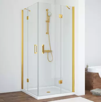 Душевой уголок Vegas Glass AFA 090 09 01 профиль золото, стекло прозрачное