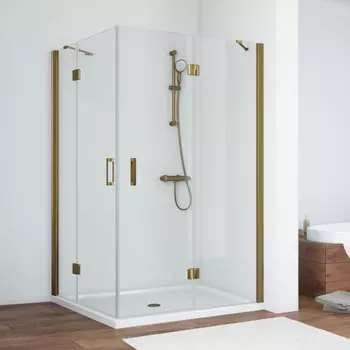 Душевой уголок Vegas Glass AFA 110 05 01 профиль бронза, стекло прозрачное