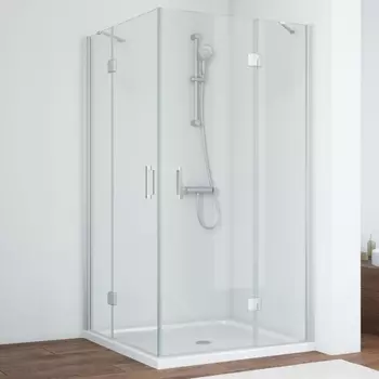 Душевой уголок Vegas Glass AFA 120 07 01 профиль матовый хром, стекло прозрачное