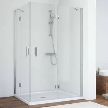 Душевой уголок Vegas Glass AFA 120 08 01 профиль глянцевый хром, стекло прозрачное