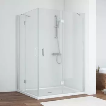 Душевой уголок Vegas Glass AFA-F 120*110 07 01 R профиль матовый хром, стекло прозрачное