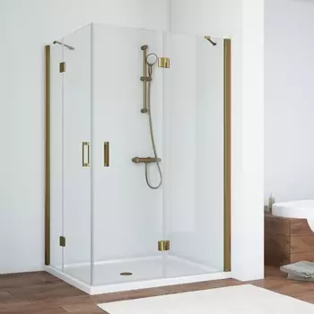 Душевой уголок Vegas Glass AFA-F 120*90 05 01 L профиль бронза, стекло прозрачное