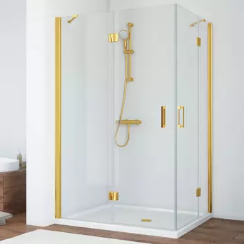 Душевой уголок Vegas Glass AFA-F 120*80 09 01 L профиль золото, стекло прозрачное