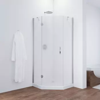 Душевой уголок Vegas Glass AFA-Pen 90 08 10 L профиль глянцевый хром, стекло сатин