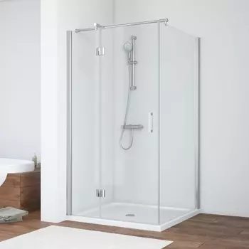 Душевой уголок Vegas Glass AFP-Fis 100 08 01 L профиль глянцевый хром, стекло прозрачное