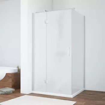 Душевой уголок Vegas Glass AFP-Fis 100*70 07 10 R профиль матовый хром, стекло сатин