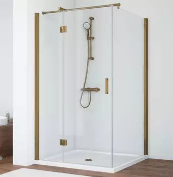 Душевой уголок Vegas Glass AFP-Fis 110 05 01 L профиль бронза, стекло прозрачное