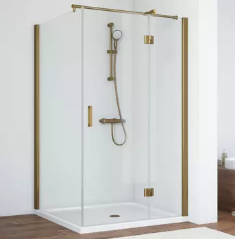 Душевой уголок Vegas Glass AFP-Fis 120 05 01 R профиль бронза, стекло прозрачное