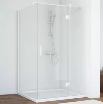 Душевой уголок Vegas Glass AFP-Fis 120*90 01 01 R профиль белый, стекло прозрачное