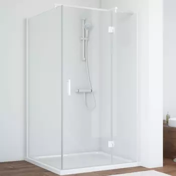 Душевой уголок Vegas Glass AFP-Fis 120 01 01 R профиль белый, стекло прозрачное