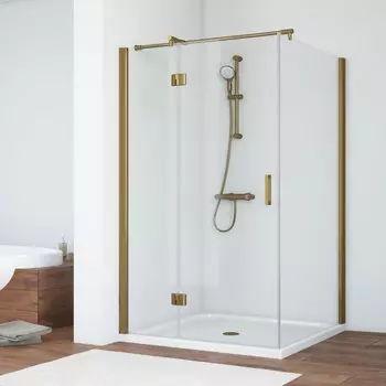 Душевой уголок Vegas Glass AFP-Fis 120*90 05 01 L профиль бронза, стекло прозрачное