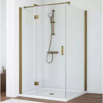 Душевой уголок Vegas Glass AFP-Fis 80 05 01 L профиль бронза, стекло прозрачное