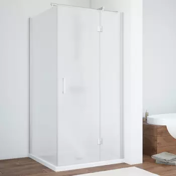 Душевой уголок Vegas Glass AFP-Fis 80 07 10 R профиль матовый хром, стекло сатин