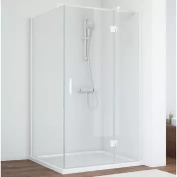 Душевой уголок Vegas Glass AFP-Fis 90 01 01 R профиль белый, стекло прозрачное