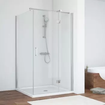 Душевой уголок Vegas Glass AFP-Fis 90 08 01 R профиль глянцевый хром, стекло прозрачное