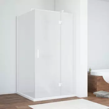 Душевой уголок Vegas Glass AFP-Fis 90 01 10 R профиль белый, стекло сатин