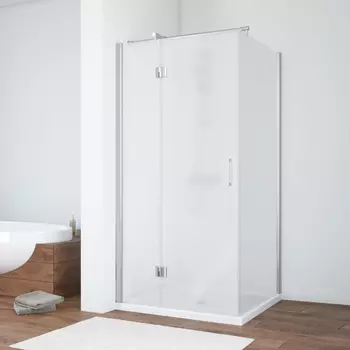 Душевой уголок Vegas Glass AFP-Fis 90*70 08 10 L профиль глянцевый хром, стекло сатин