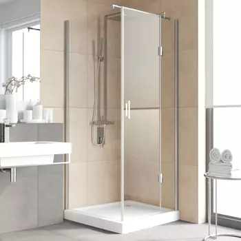 Душевой уголок Vegas Glass AFP-Fis Lux 90 08 01 R профиль глянцевый хром, стекло прозрачное