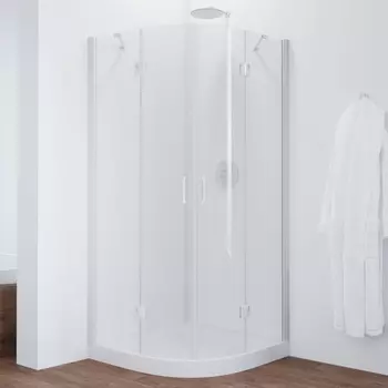 Душевой уголок Vegas Glass AFS 0100 01 01 профиль белый, стекло прозрачное